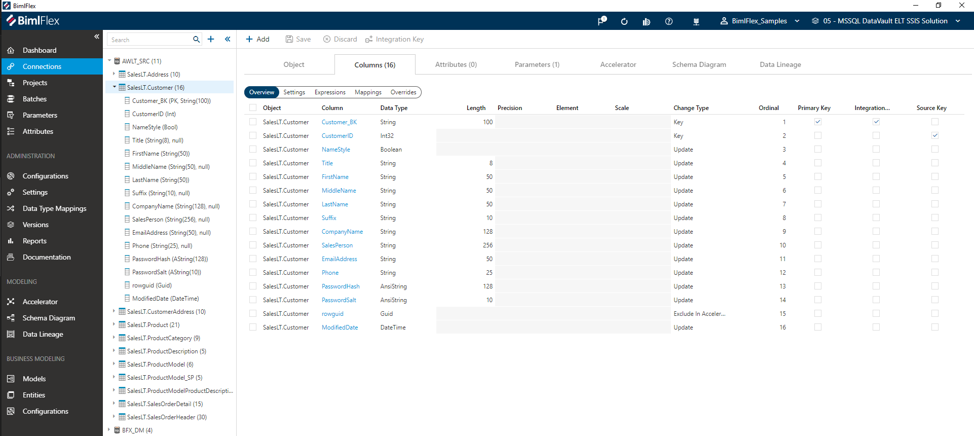 BimlFlex Column Editor - Grid View BimlFlex Column Editor - Grid View