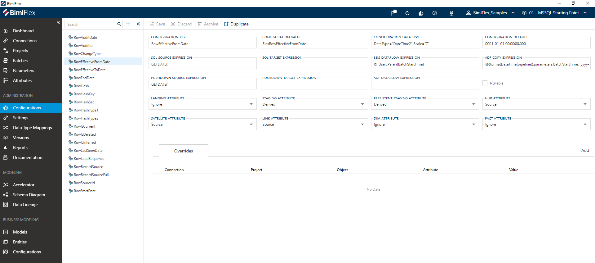 BimlFlex Configuration Editor BimlFlex Configuration Editor