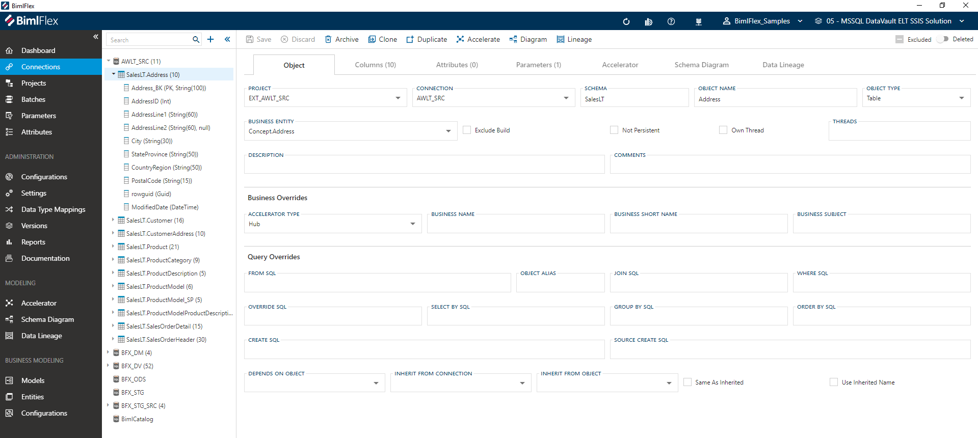 BimlFlex Object Editor BimlFlex Object Editor