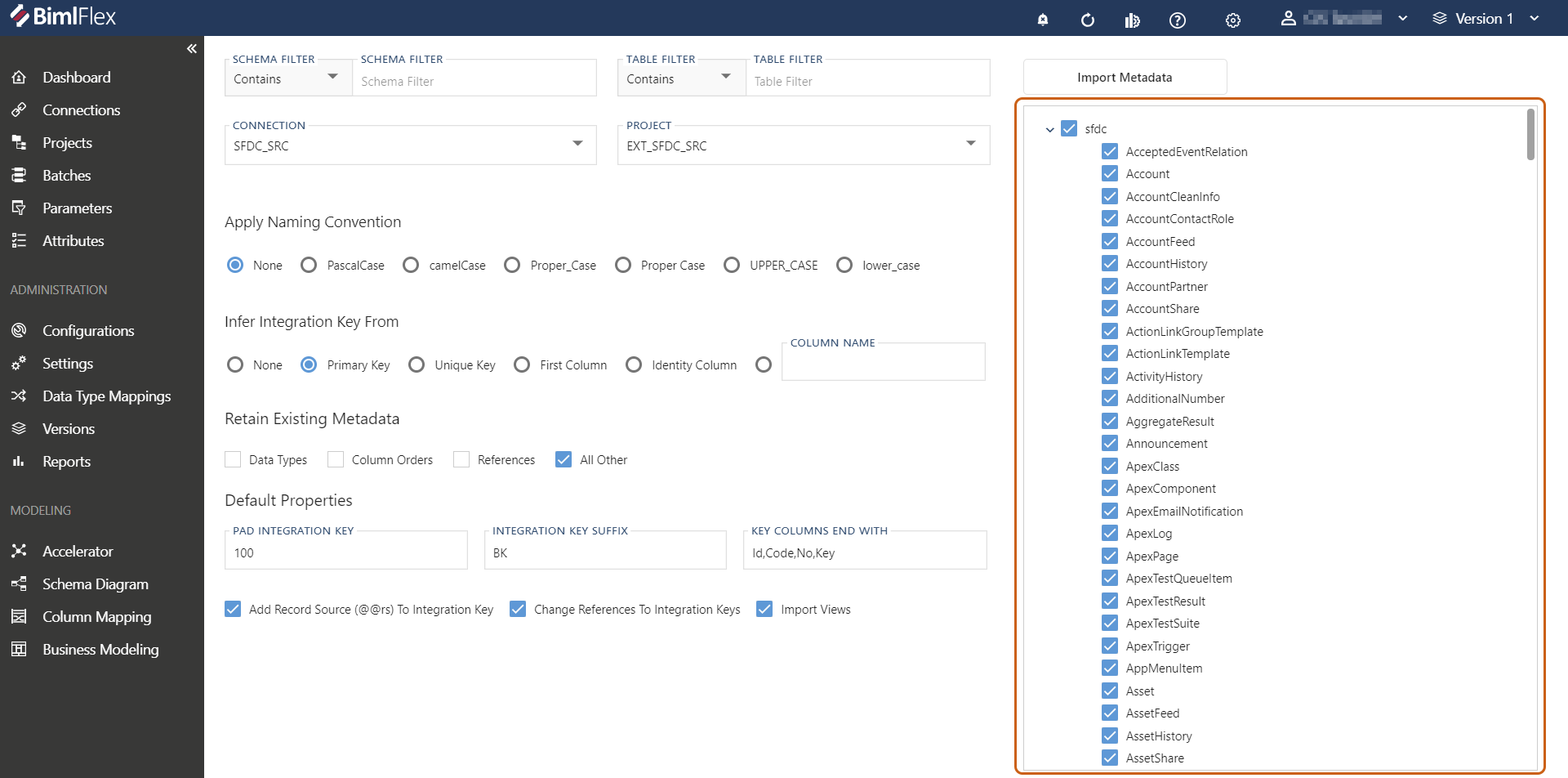 BimlFlex Imported Salesforce Objects BimlFlex Imported Salesforce Objects