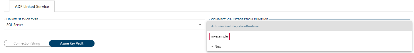 Linked Service Integration Runtime Example Linked Service Integration Runtime Example