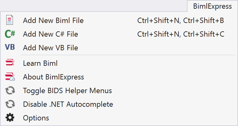 BimlExpress Toolbar BimlExpress Toolbar