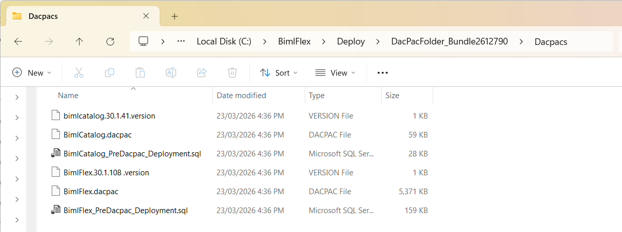 Dacpac Folder Dacpac Folder