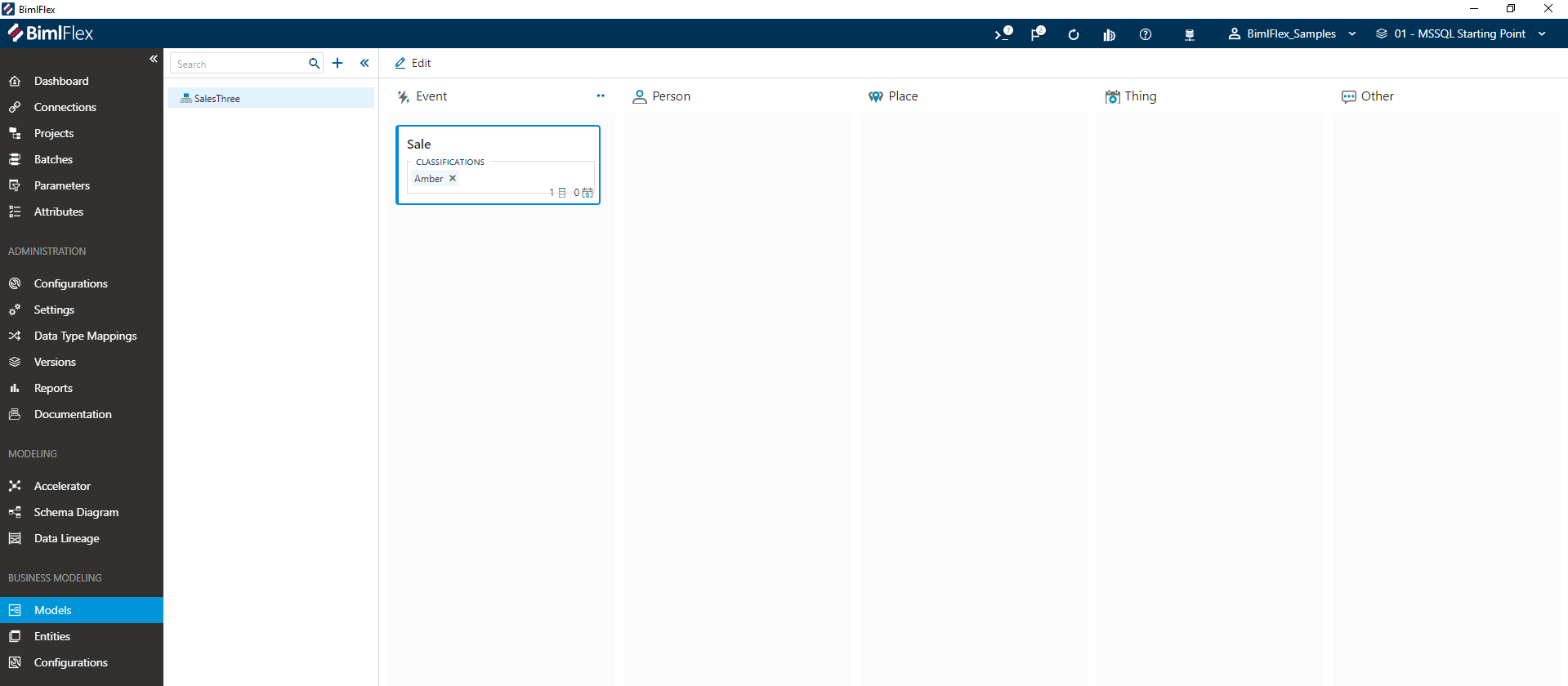 Classifications as visible on a Business Entity Classifications as visible on a Business Entity