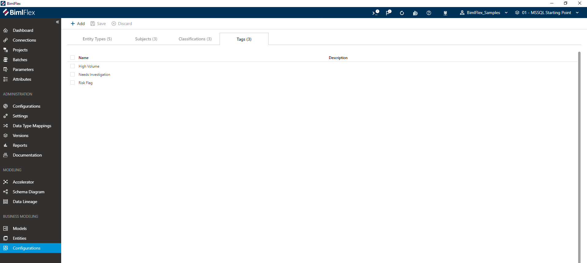 Defining Tags Defining Tags