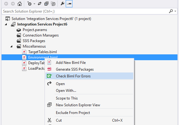 Check Biml For Errors Check Biml For Errors
