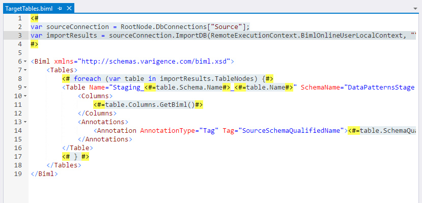 Biml Code Editor Biml Code Editor