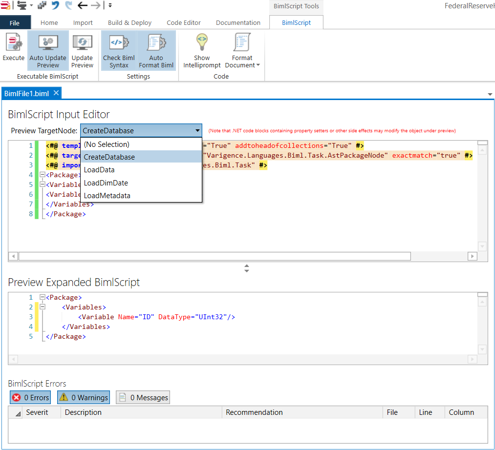 BimlScript Preview