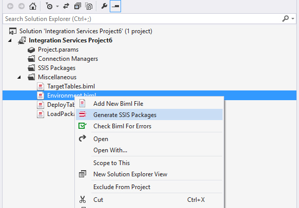 Generate SSIS Packages Generate SSIS Packages
