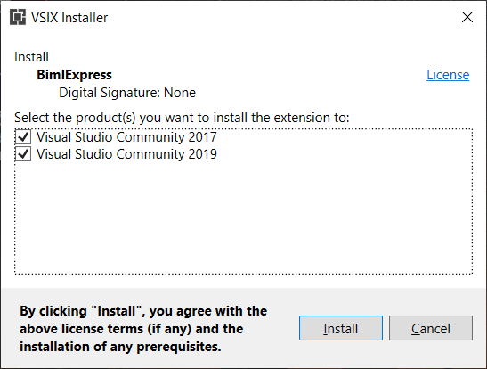 Installing BimlExpress Installing BimlExpress