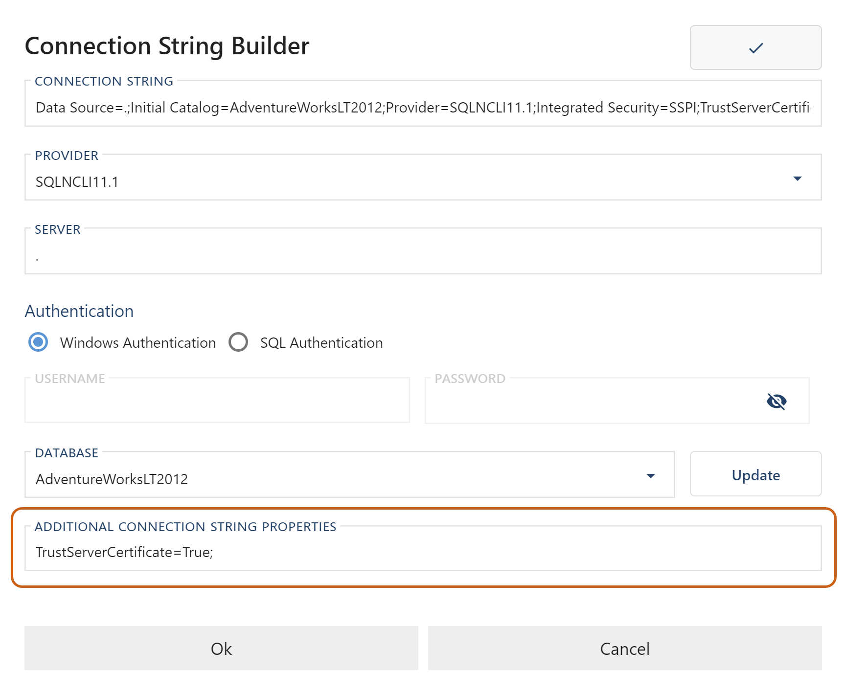 Additional Connection String Properties Additional Connection String Properties