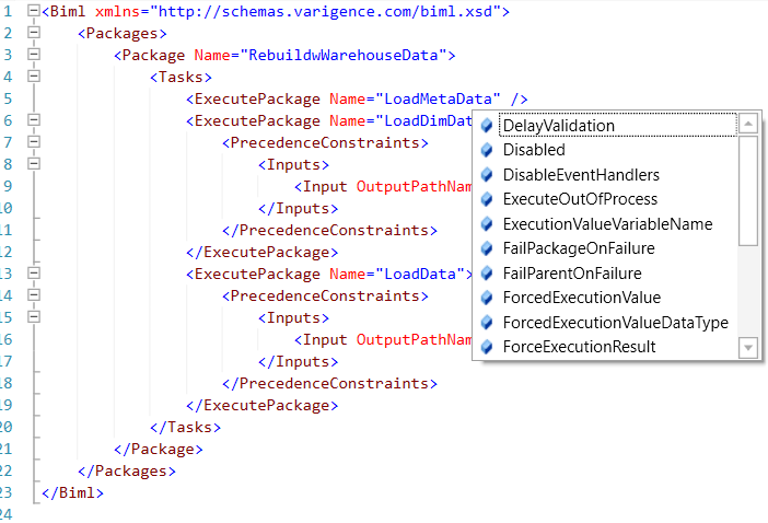 Biml Intelliprompt