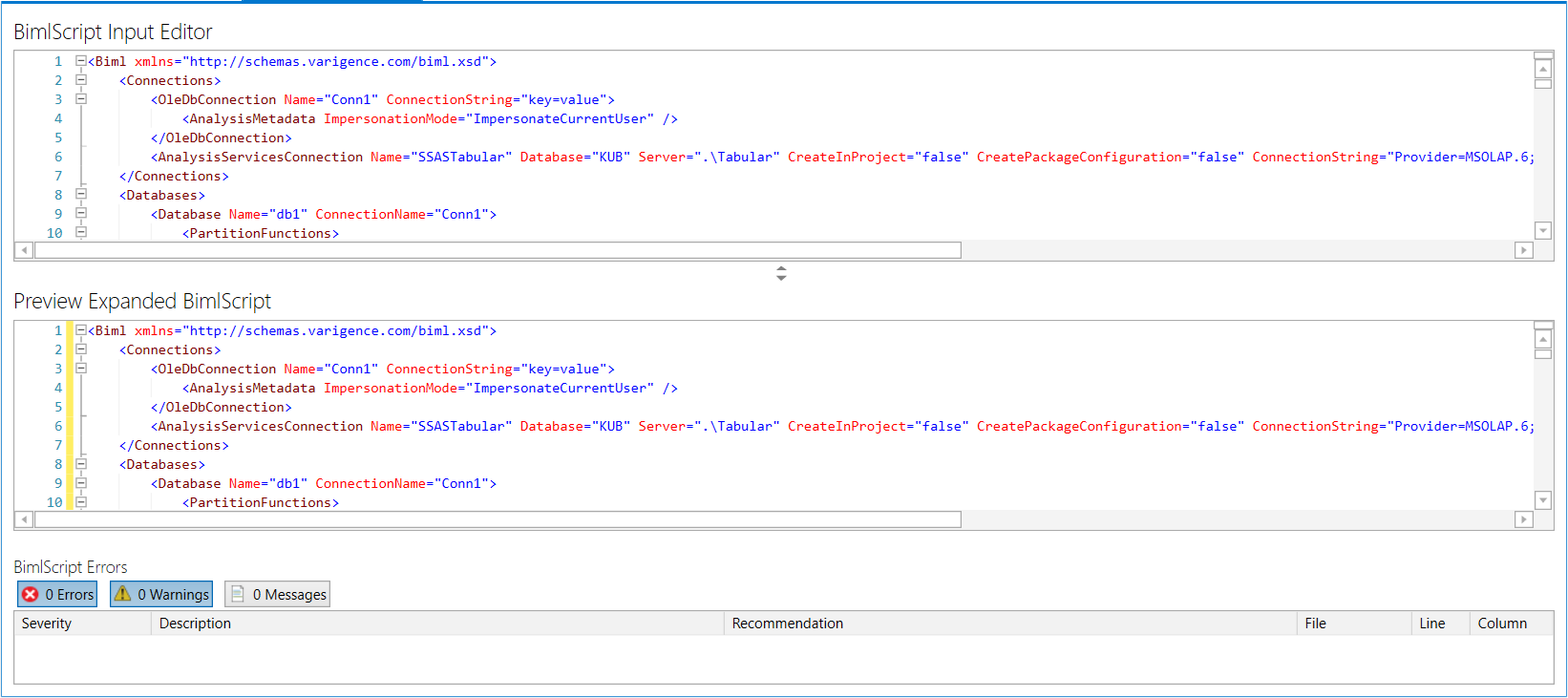 BimlScript Designer