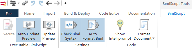 BimlScript Ribbon