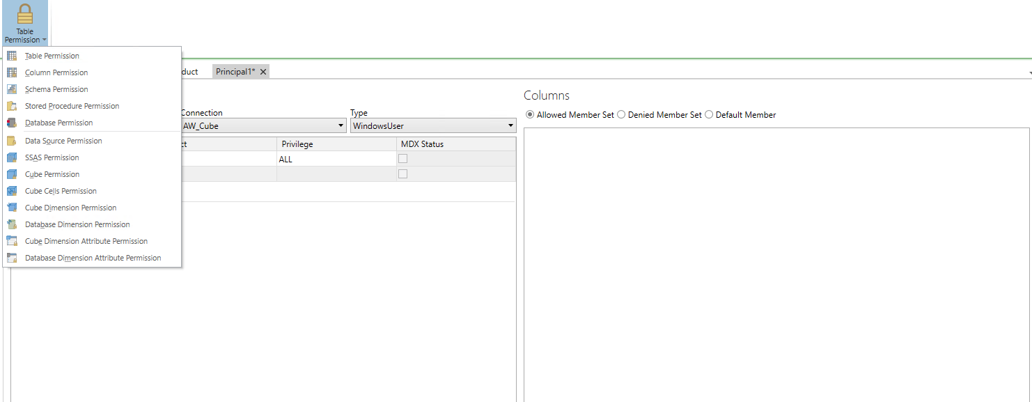 Permission Expression Editor