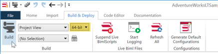 Home Ribbon - Build Button